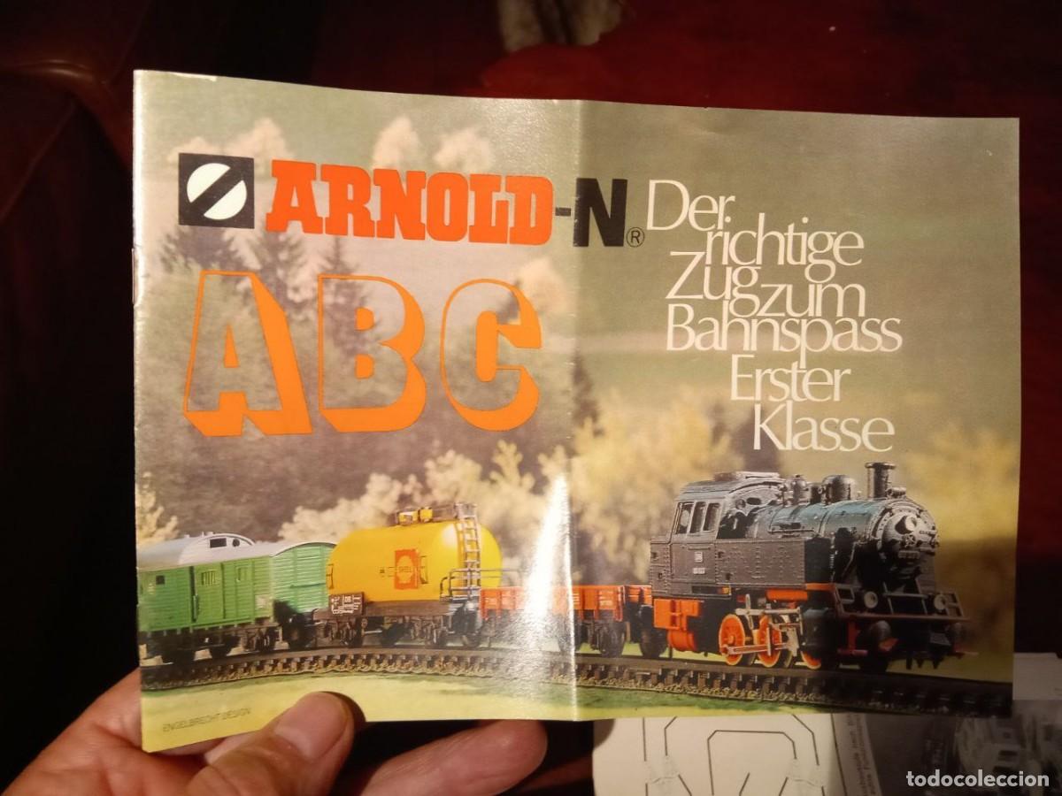 Trenes escala: FOLLETOS DE TREN ARNOLD SCALA N - Foto 2