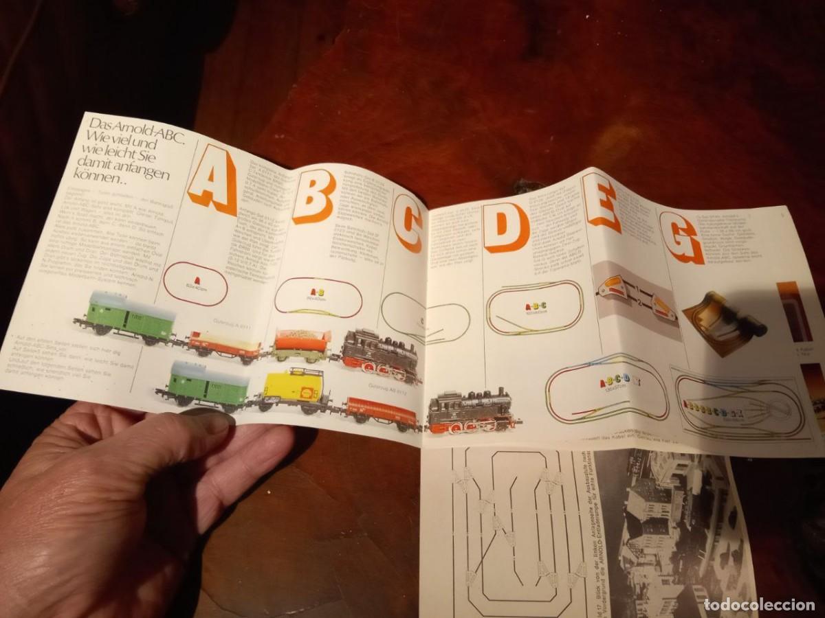 Trenes escala: FOLLETOS DE TREN ARNOLD SCALA N - Foto 3
