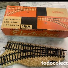 Trenes Escala: DESVÍO CON MANDO A PALANCA ELECTROTREN 190 M. Lote 391011674
