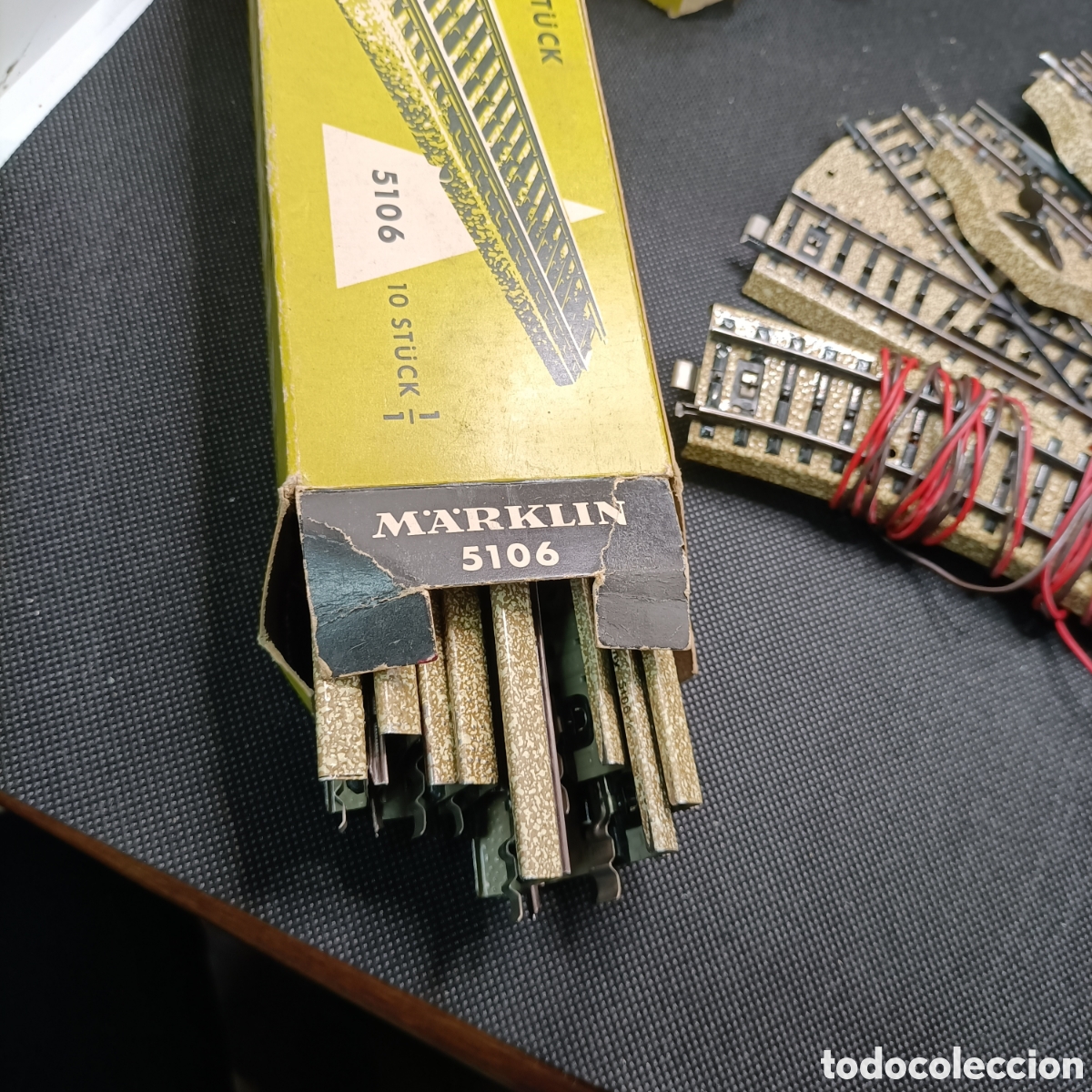 Trenes escala: Lote de v&iacute;as e intercambiadores Marklin - Foto 3