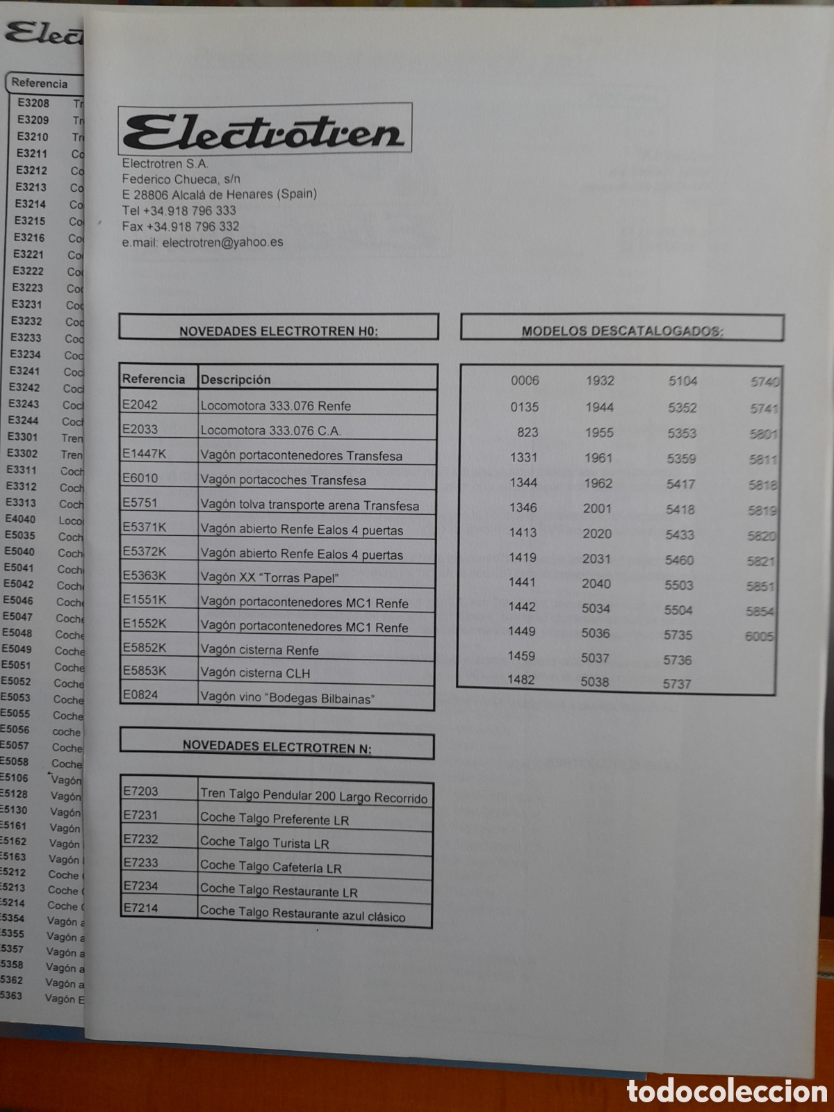 Trenes escala: Catalogo electrotren 2001 - Foto 7
