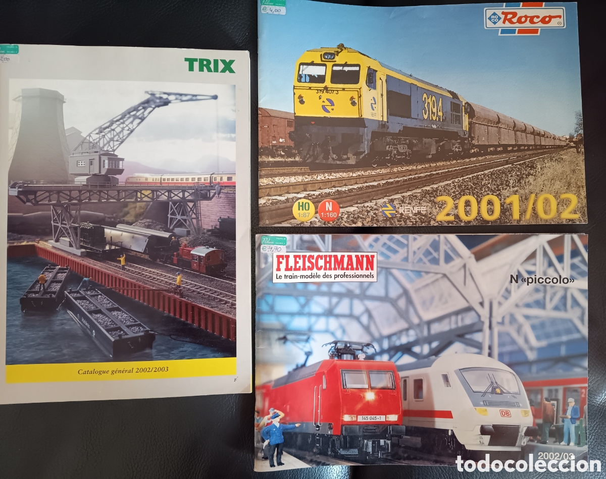 Trenes escala: Tres cat&aacute;logos Roco Trix Fleischmann - Foto 1