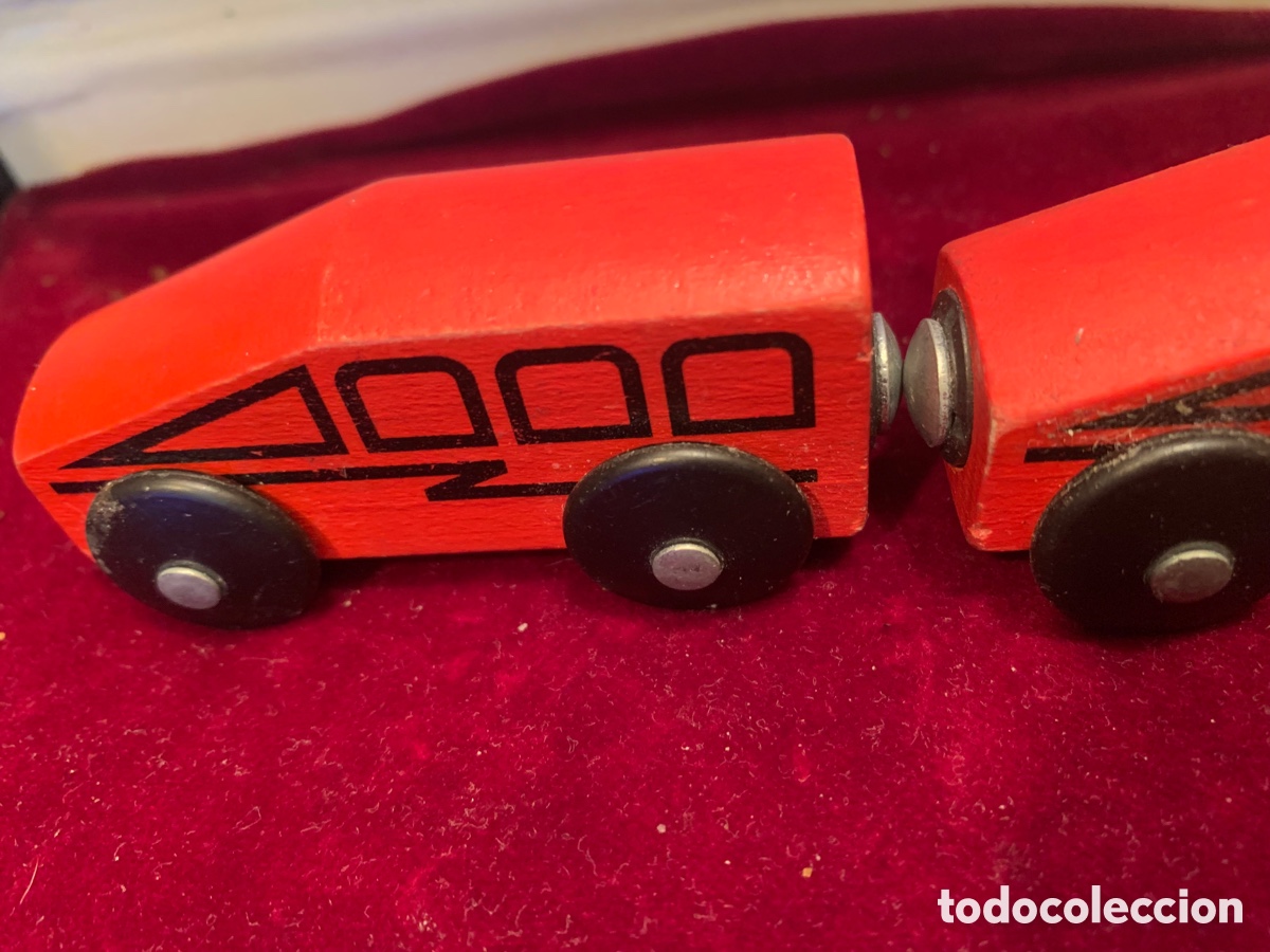 Trenes escala: Antiguos vagones de tren madera e imanes. - Foto 4