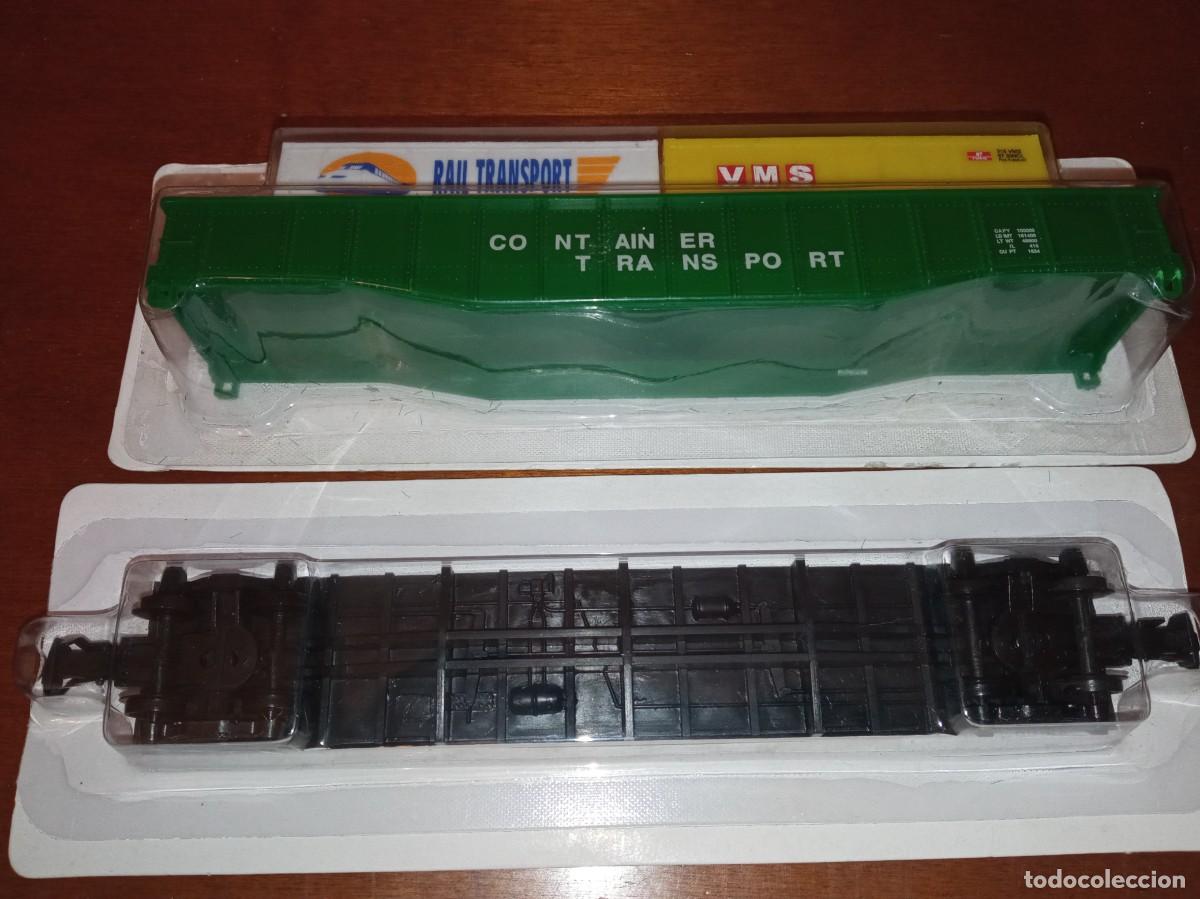 Trenes escala: VAGON CONTAINER TREN ESCALA H0 NUEVO - Foto 1