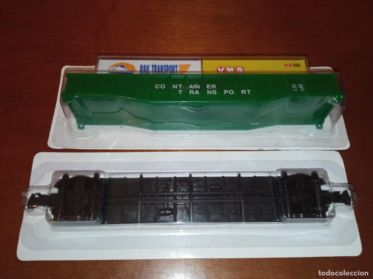 Trenes escala: VAGON CONTAINER TREN ESCALA H0 NUEVO - Foto 2