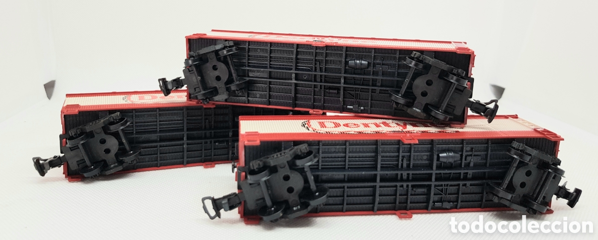 Trenes escala: 3 furgones Dentyne H0 - Foto 3