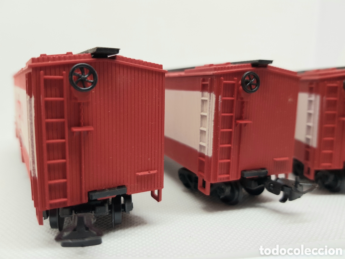Trenes escala: 3 furgones Dentyne H0 - Foto 5