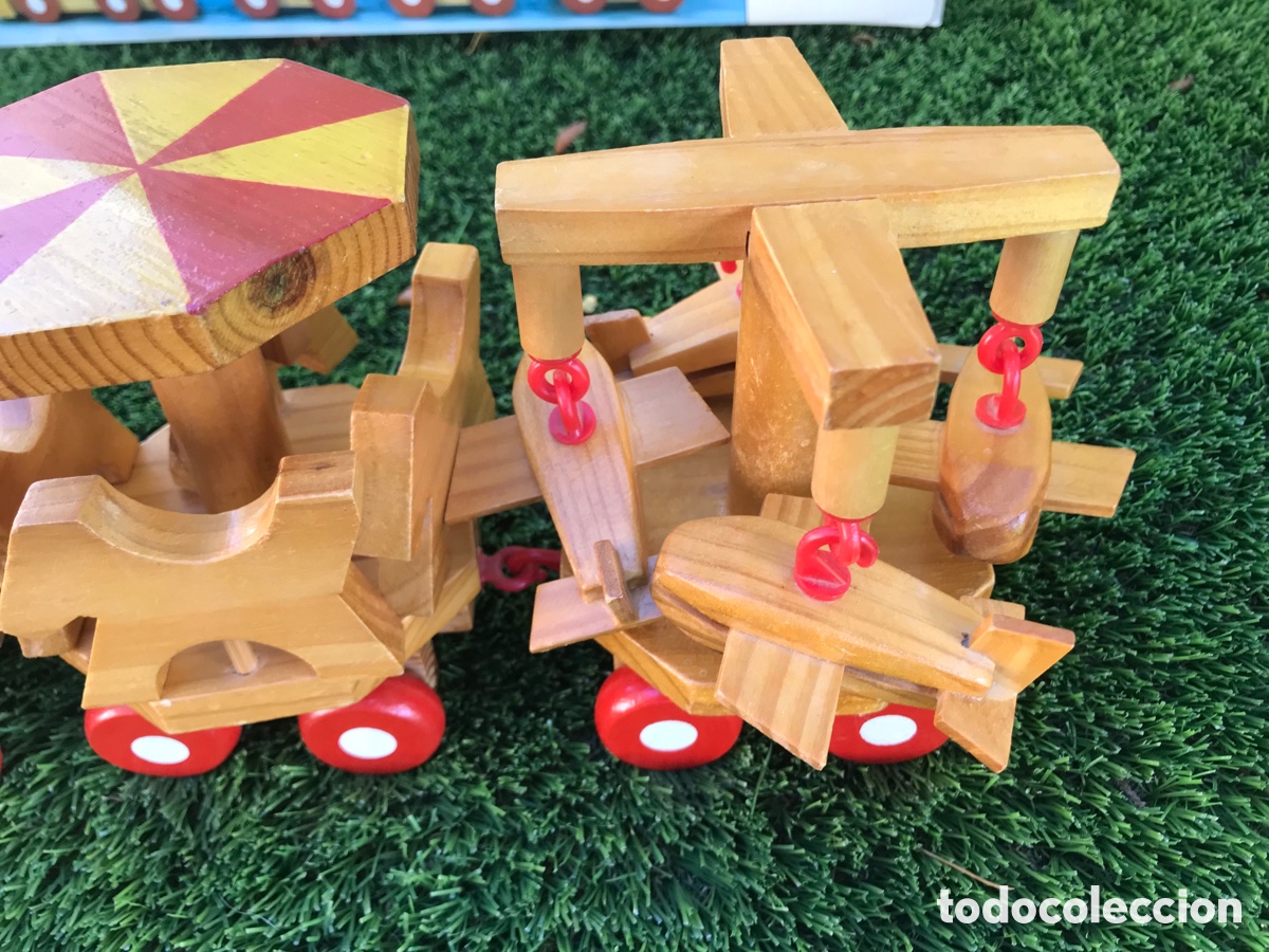 Trenes escala: Tren de madera 50x14 cm. Con caja original. - Foto 8