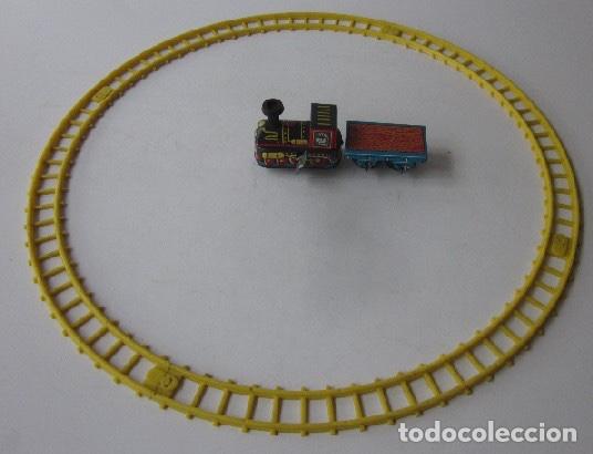 Trenes escala: TRAIN SET MECHANICAL - FUNCIONA A CUERDA - MADE IN JAPAN - Foto 2