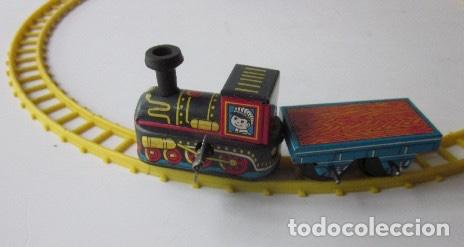 Trenes escala: TRAIN SET MECHANICAL - FUNCIONA A CUERDA - MADE IN JAPAN - Foto 3