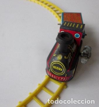 Trenes escala: TRAIN SET MECHANICAL - FUNCIONA A CUERDA - MADE IN JAPAN - Foto 4