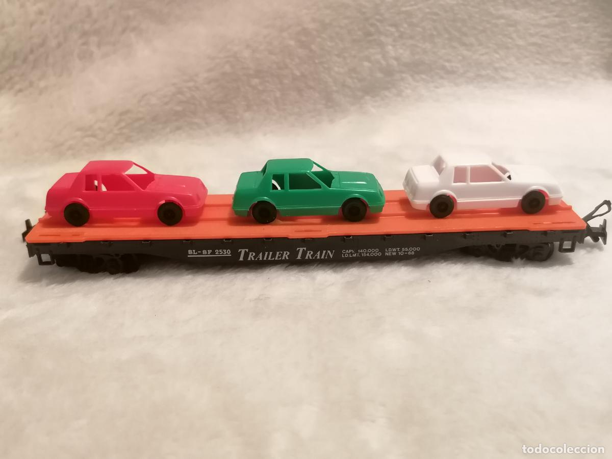 Trenes escala: VAGON TRANSPORTE DE COCHES, TRAILER TRAIN - Foto 2