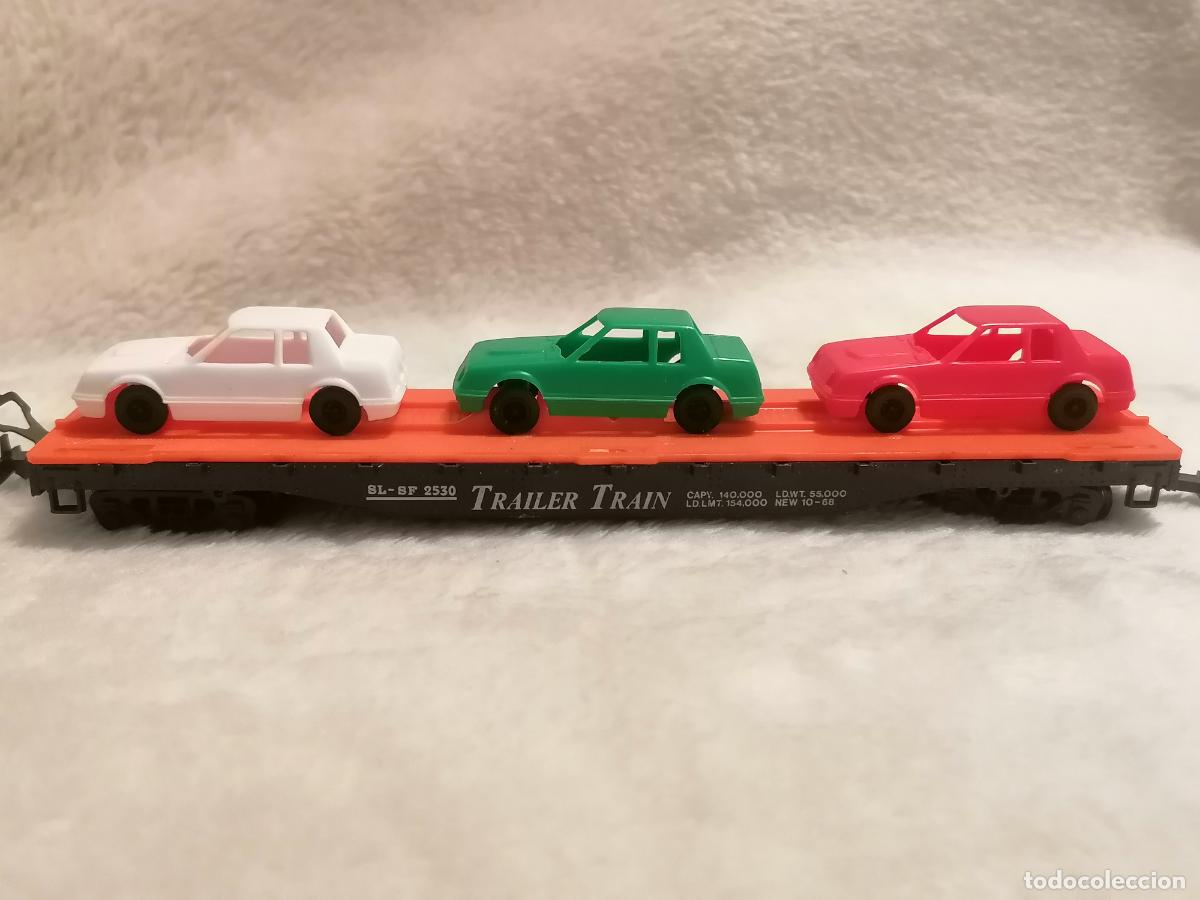 Trenes escala: VAGON TRANSPORTE DE COCHES, TRAILER TRAIN - Foto 1
