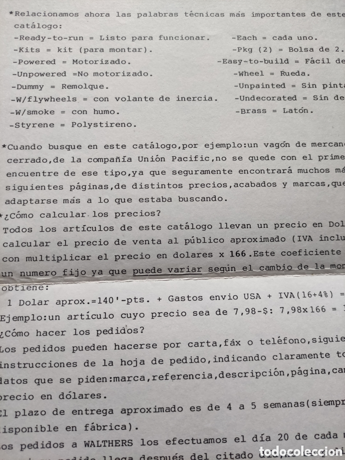 Trenes escala: H0 CAT&Aacute;LOG 1996 Walthers - Foto 14
