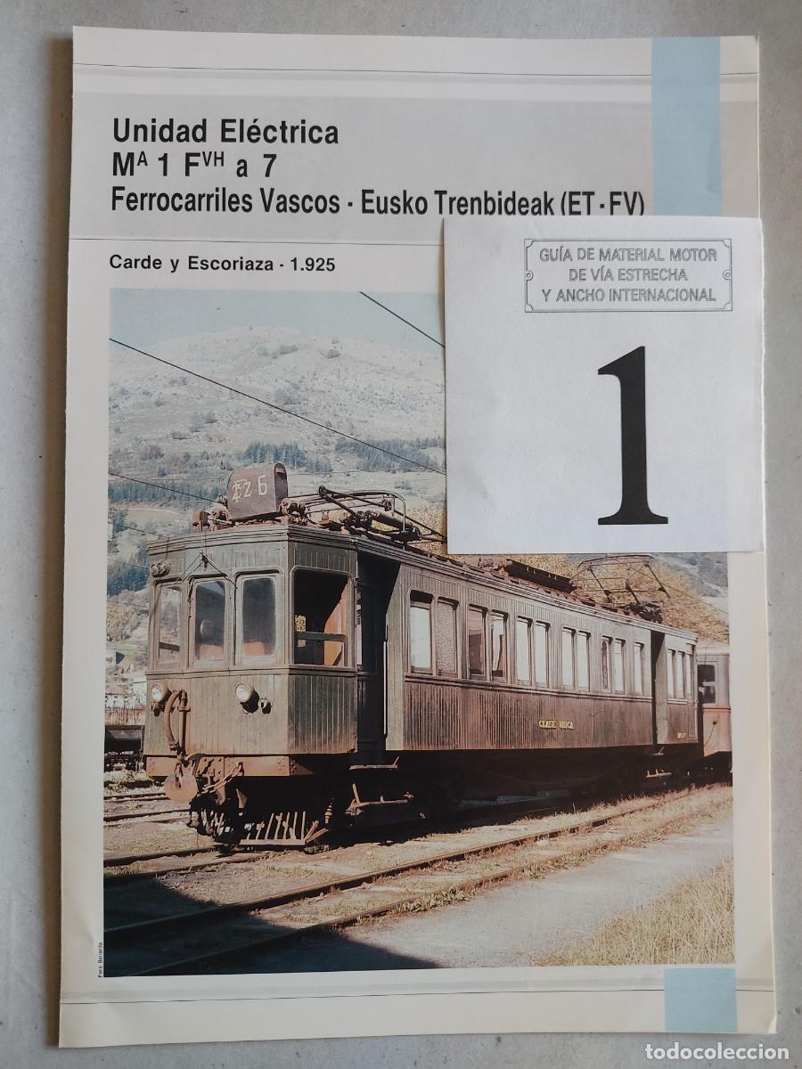 Trenes escala: GU&Iacute;A DE MATERIAL MOTOR DE V&Iacute;A ESTRECHA - Foto 1