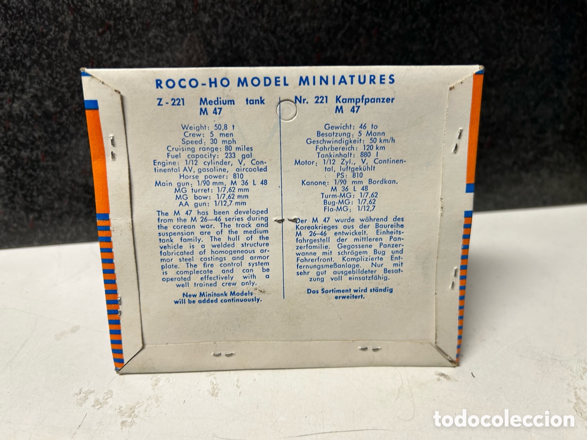 Trenes escala: MINITANKS HO MINITURAS KAMPFPANZER M 47 - Foto 2