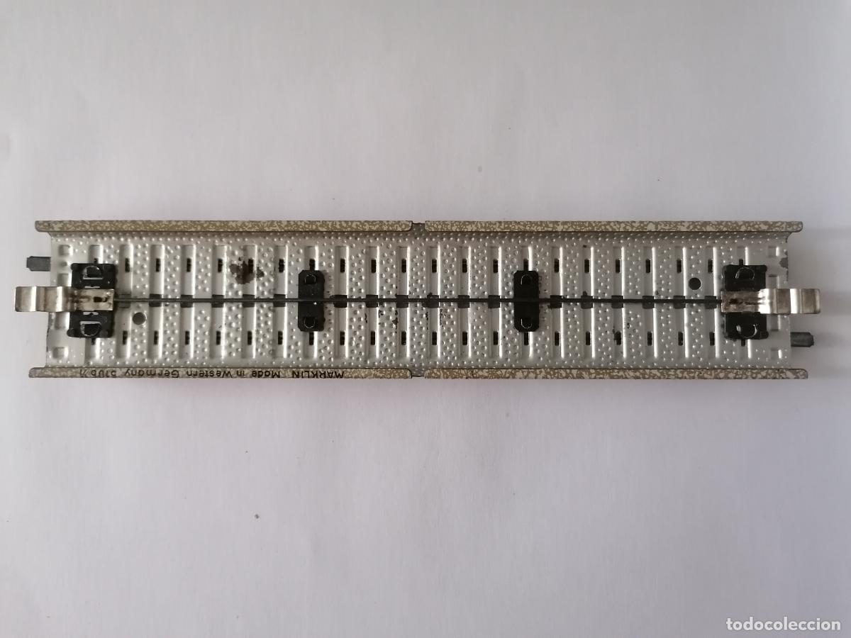 Trenes escala: TRAMO DE VIA RECTO 18 CM, MARKLIN 5106 - Foto 2
