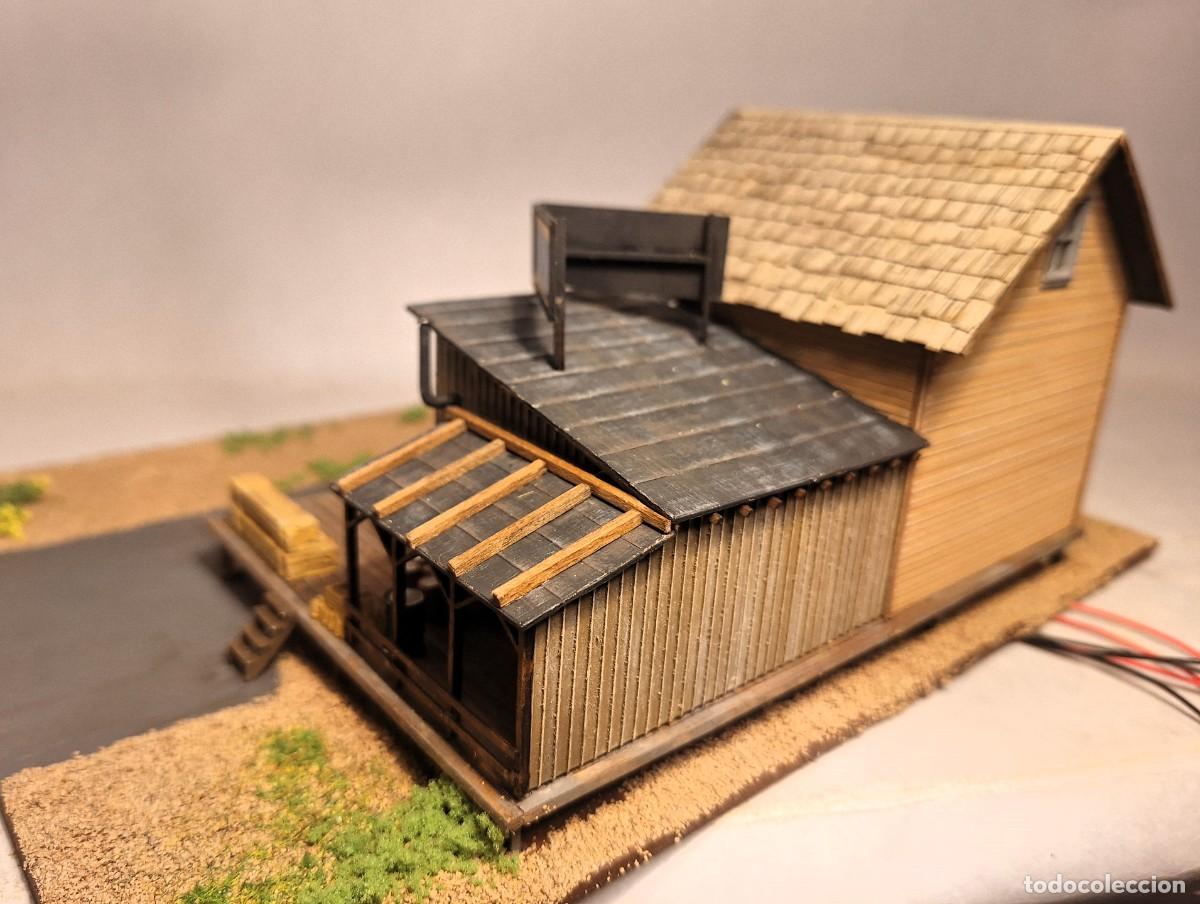 Trenes escala: BAR MILLS. Escala H0. Oakleaf Shipping & storage. 20x15cm. los edificios y 25x20cm. la base. - Foto 4