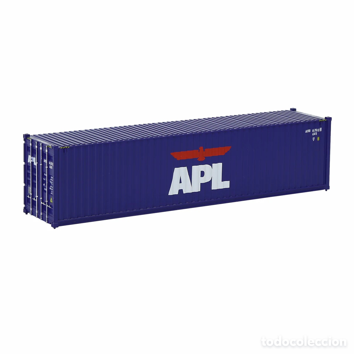Trenes escala: Contenedor HO 40&acute; Corrugado APL - Foto 1