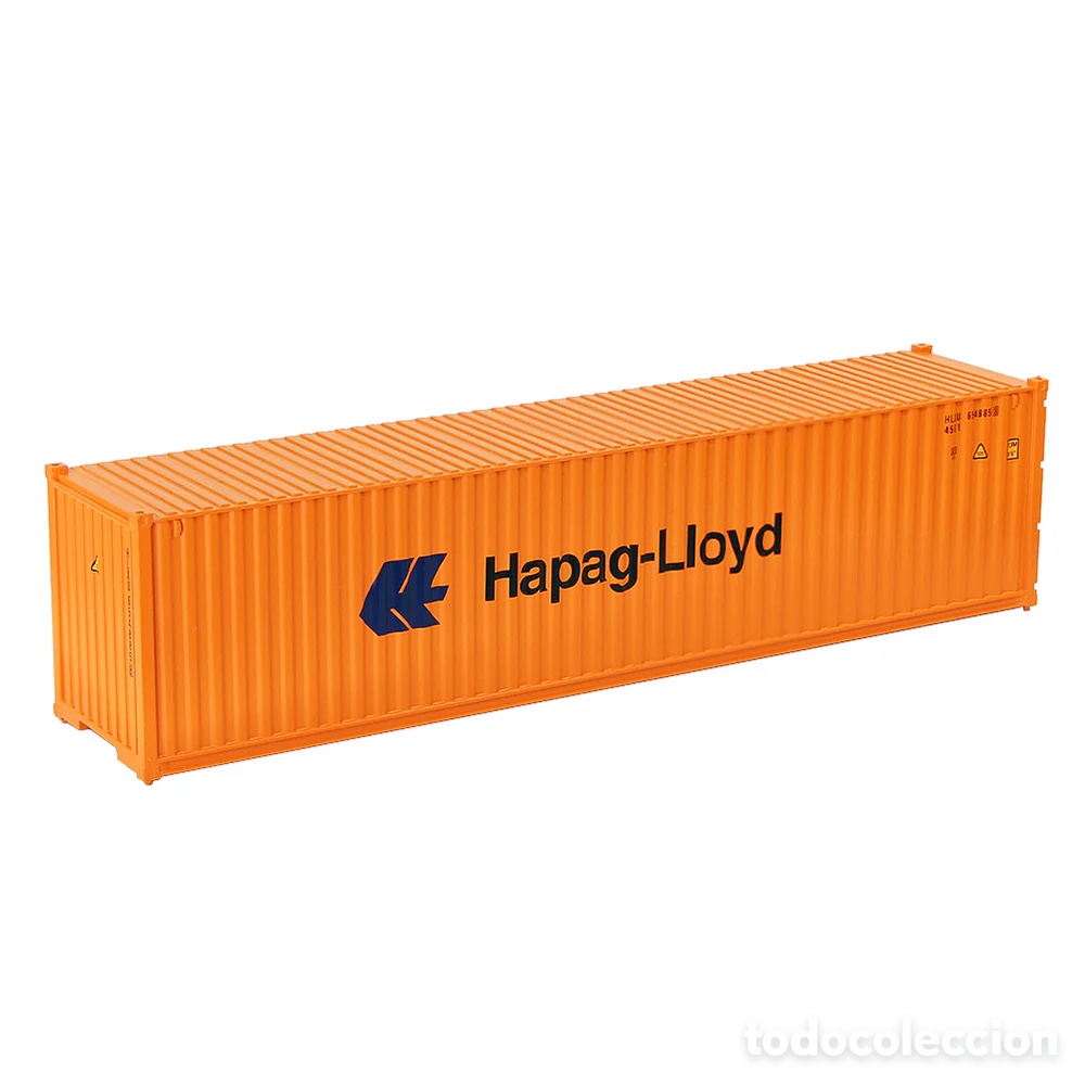 Trenes escala: Contenedor HO 40&acute; Corrugado HAPAG-LLOYD - Foto 1