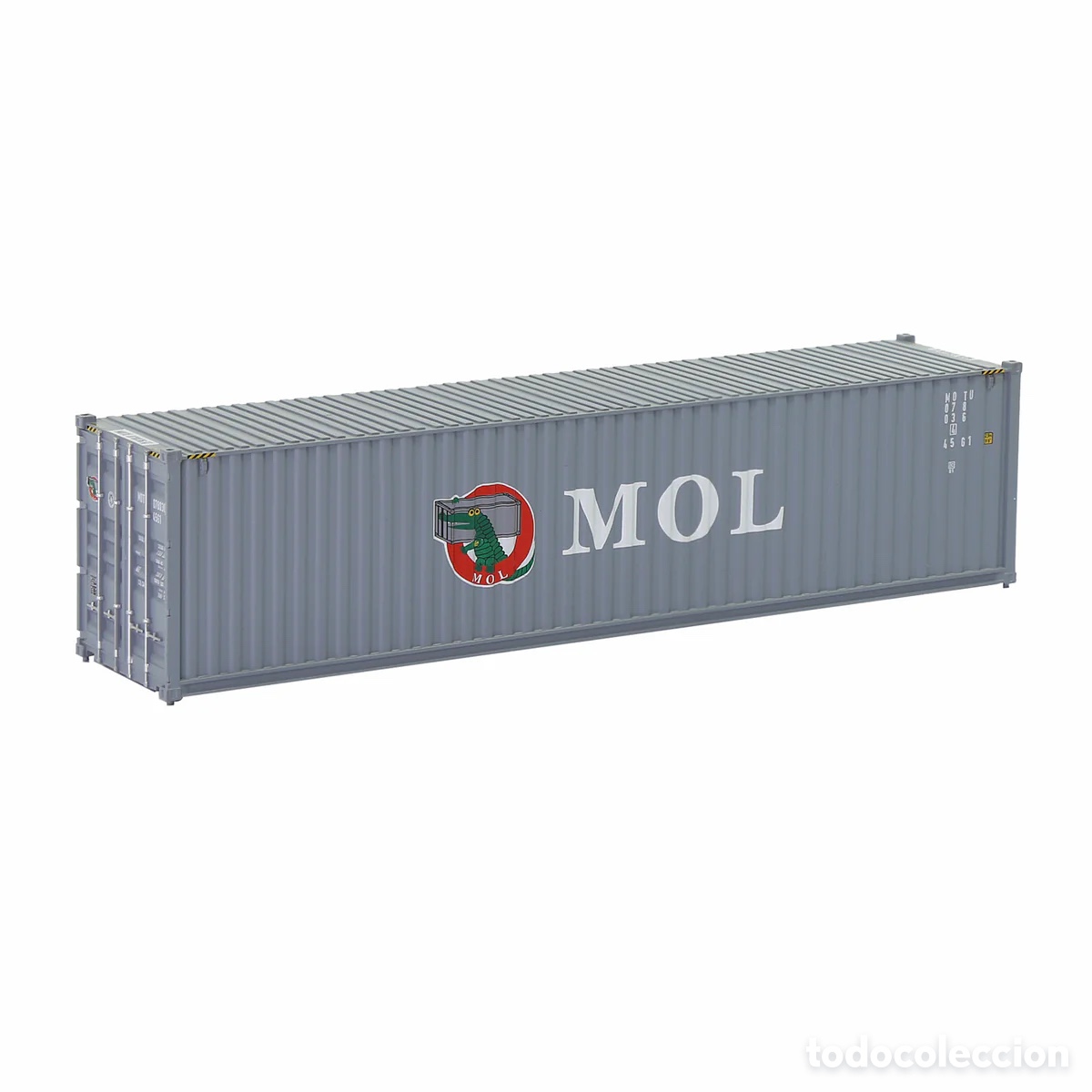 Trenes escala: Contenedor HO 40&acute; Corrugado MOL - Foto 1