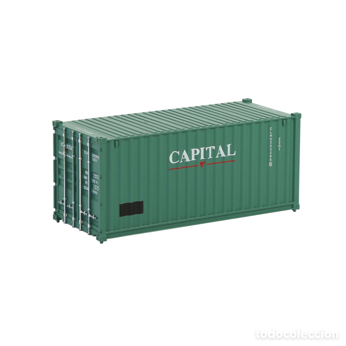 Trenes escala: Contenedor HO 20&acute; Corrugado CAPITAL - Foto 1