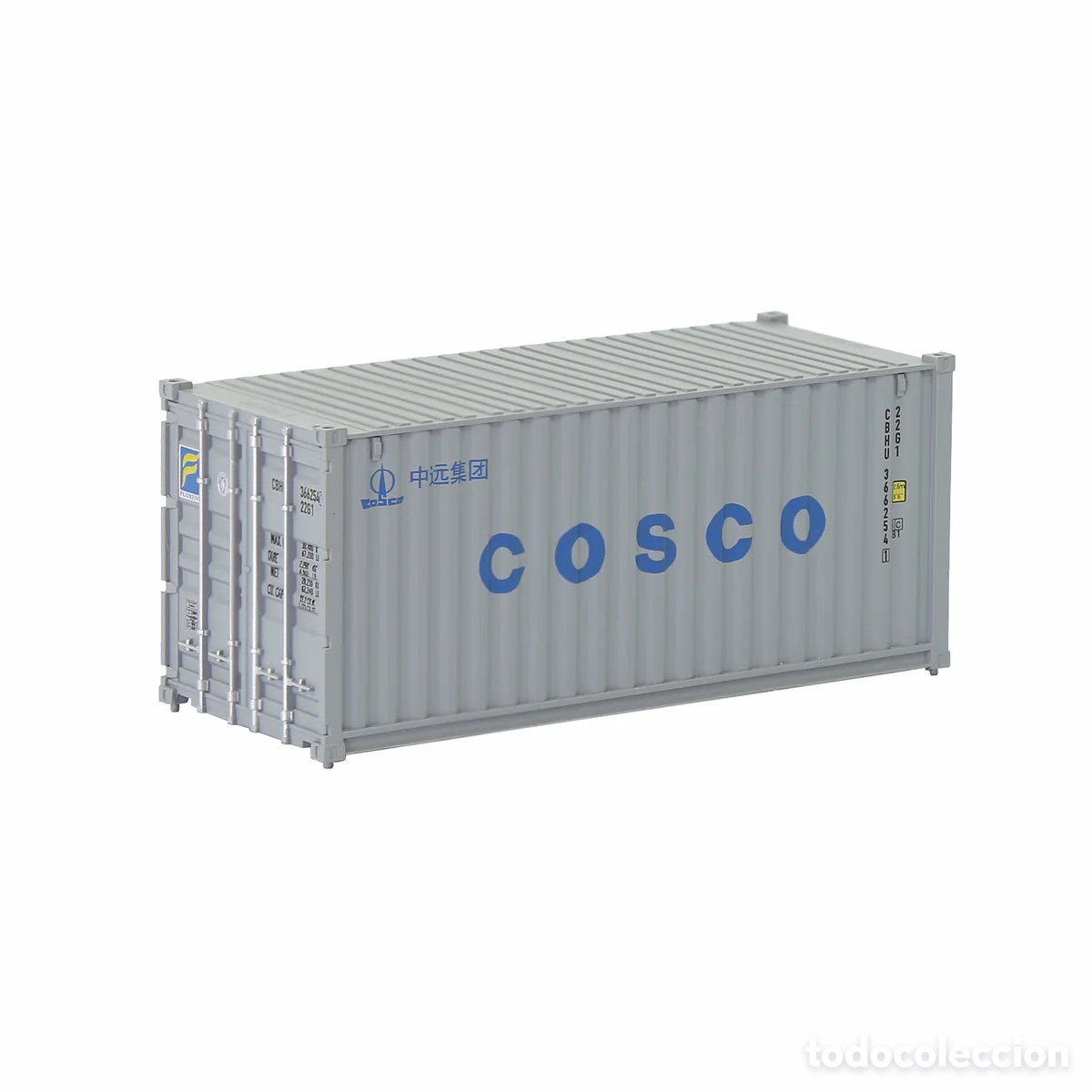 Trenes escala: Contenedor HO 20&acute; Corrugado COSCO - Foto 1