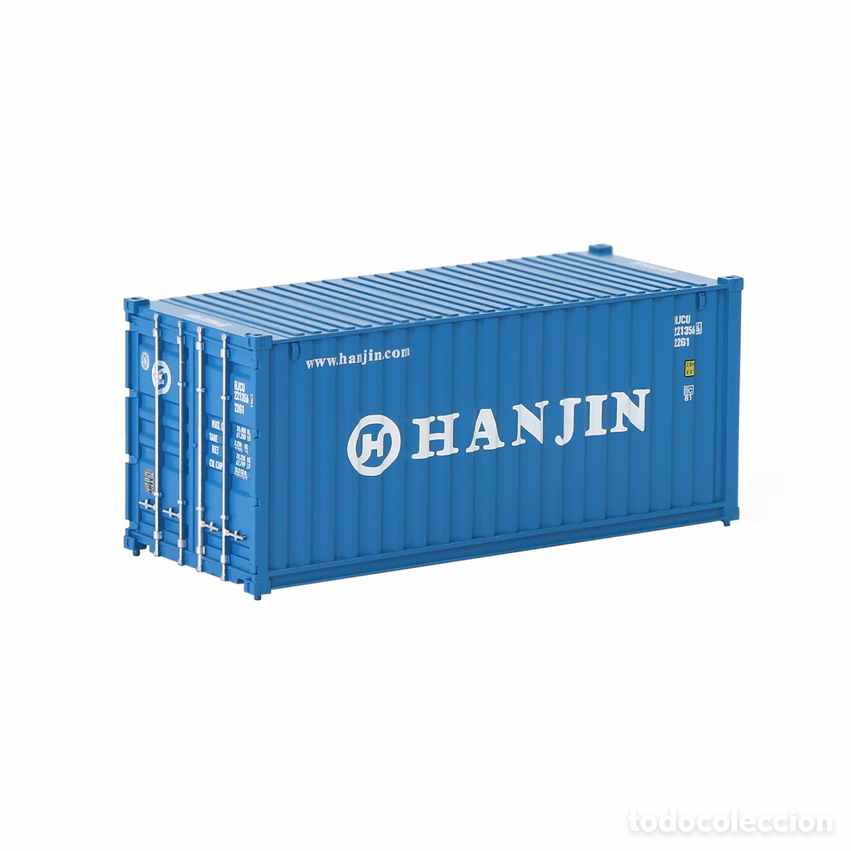 Trenes escala: Contenedor HO 20&acute; Corrugado HANJIN - Foto 1