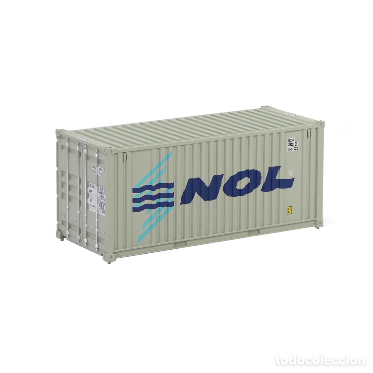 Trenes escala: Contenedor HO 20&acute; Corrugado NOL - Foto 1
