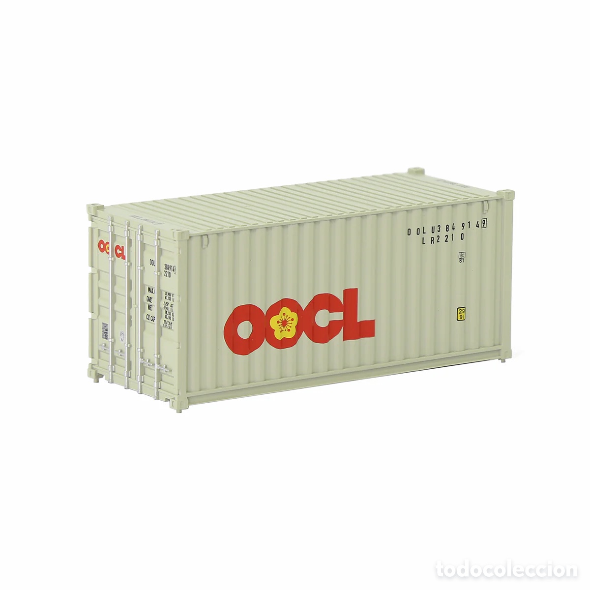 Trenes escala: Contenedor HO 20&acute; Corrugado OOCL - Foto 1
