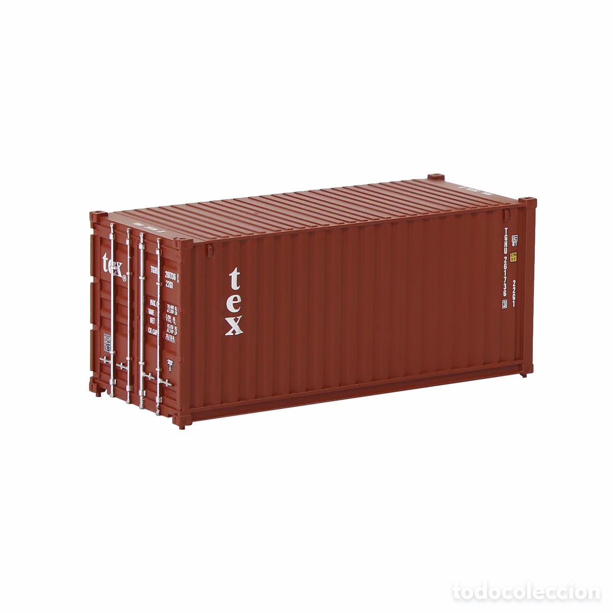 Trenes escala: Contenedor HO 20&acute; Corrugado TEX - Foto 1