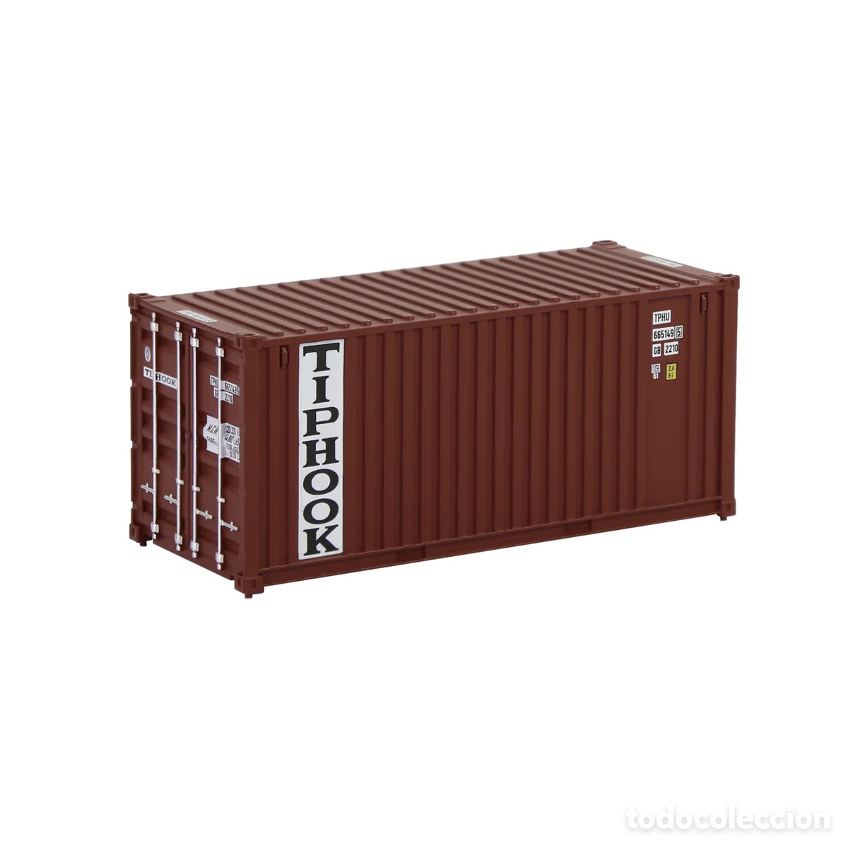 Trenes escala: Contenedor HO 20&acute; Corrugado TIPHOOK - Foto 1