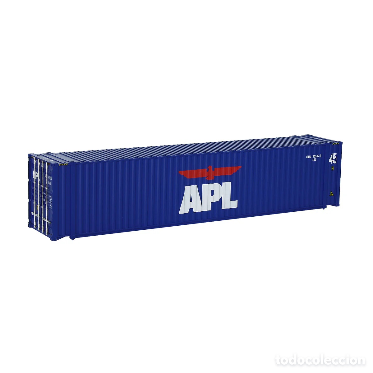 Trenes escala: Contenedor HO 45&acute; Corrugado APL - Foto 1