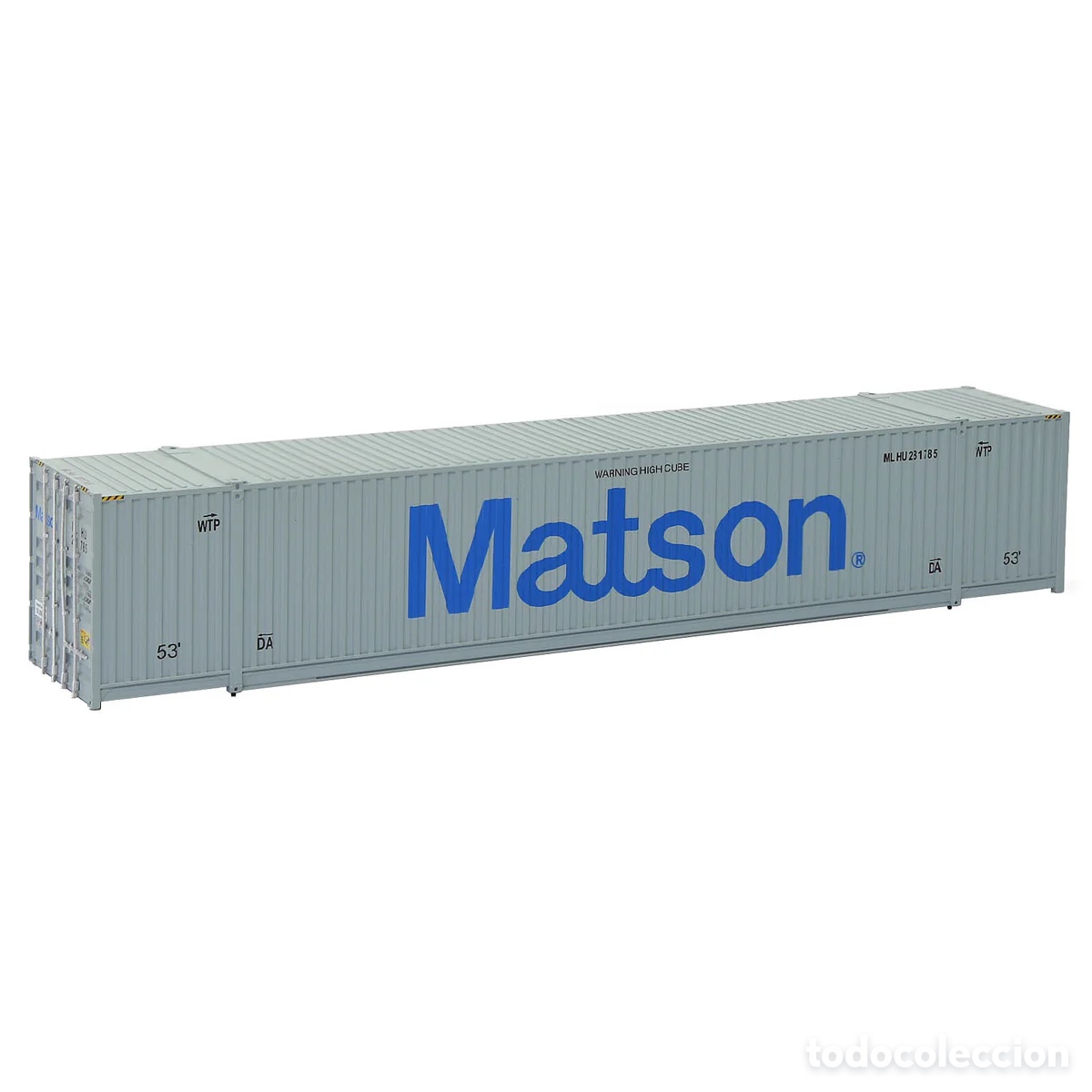 Trenes escala: Contenedor HO 53&acute; Corrugado MATSON - Foto 1