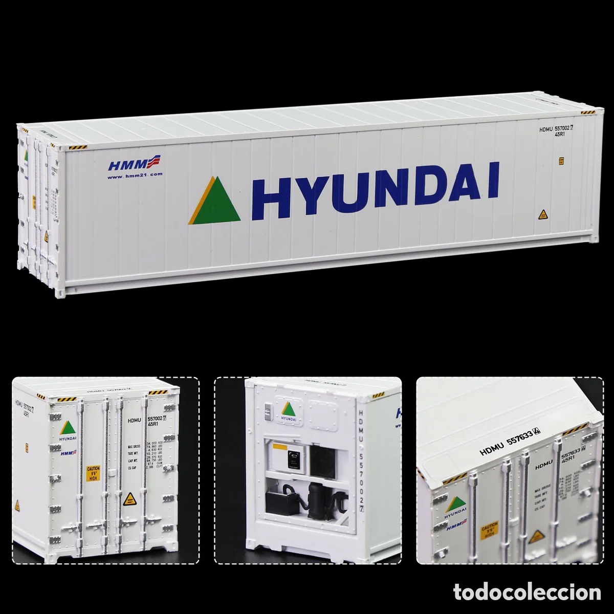 Trenes escala: Contenedor HO 40&acute; Hi-Cube Refrigerado ONE blanco - Foto 3