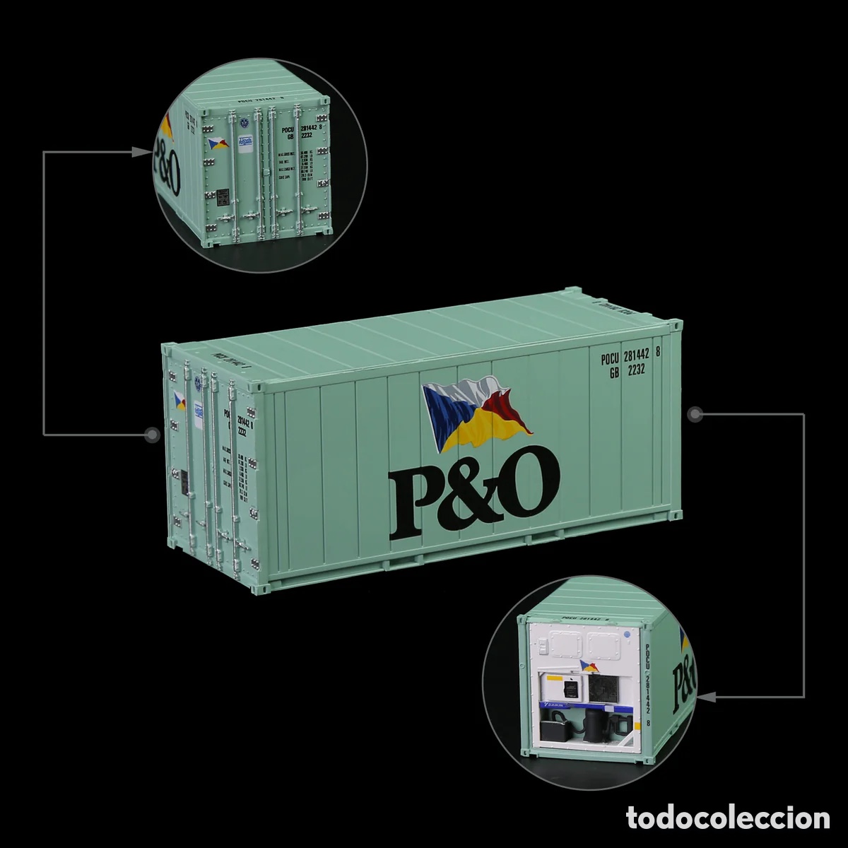Trenes escala: Contenedor HO 20&acute; Hi-Cube Refrigerado MOL - Foto 2