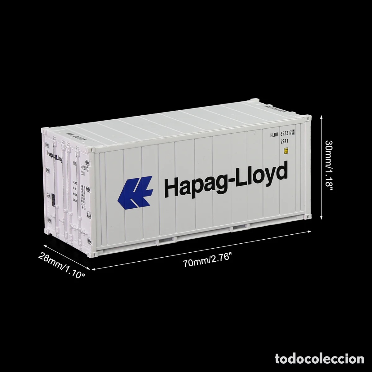Trenes escala: Contenedor HO 20&acute; Hi-Cube Refrigerado MOL - Foto 3