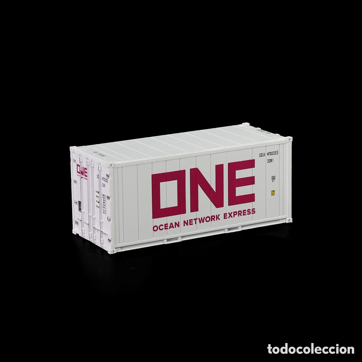 Trenes escala: Contenedor HO 20&acute; Hi-Cube Refrigerado ONE blanco - Foto 1