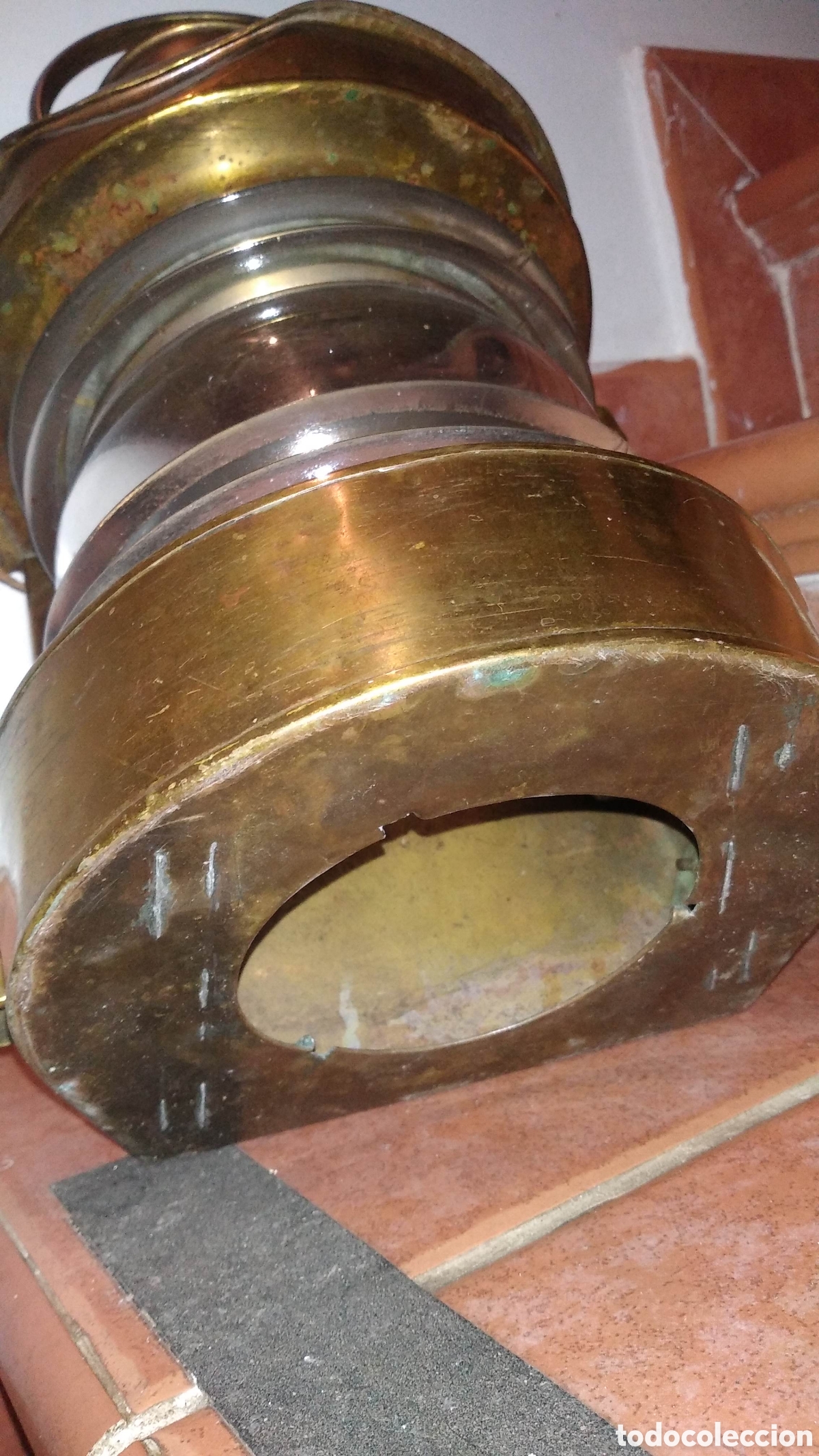 Trenes escala: FAROL FERROCARRIL ANTIGUO CON PLACA VIA, RENFE? - Foto 5