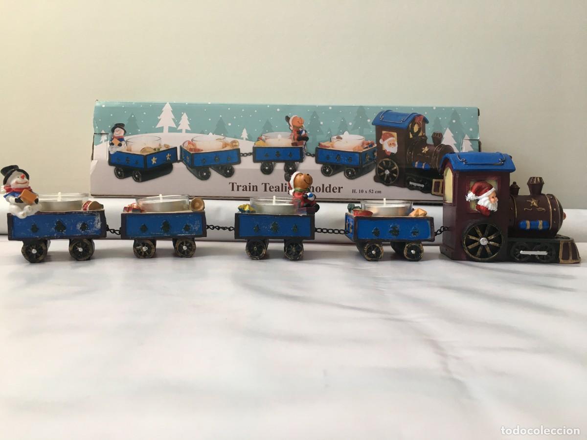 Trenes escala: Portavelas de tren-Train Tealight holder - Foto 1