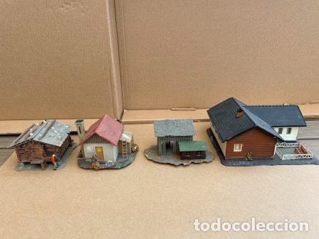 Trenes escala: CUATRO EDIFICIOS ESCALA H0 - Foto 1