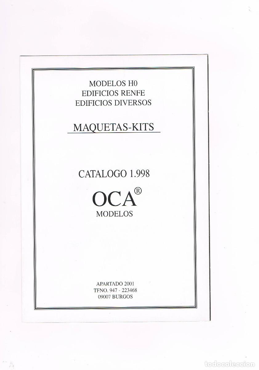 Trenes escala: Oca Modelos (Burgos) Cat&aacute;logo 1998 (Maquetas, kits edificios h0) - Foto 1