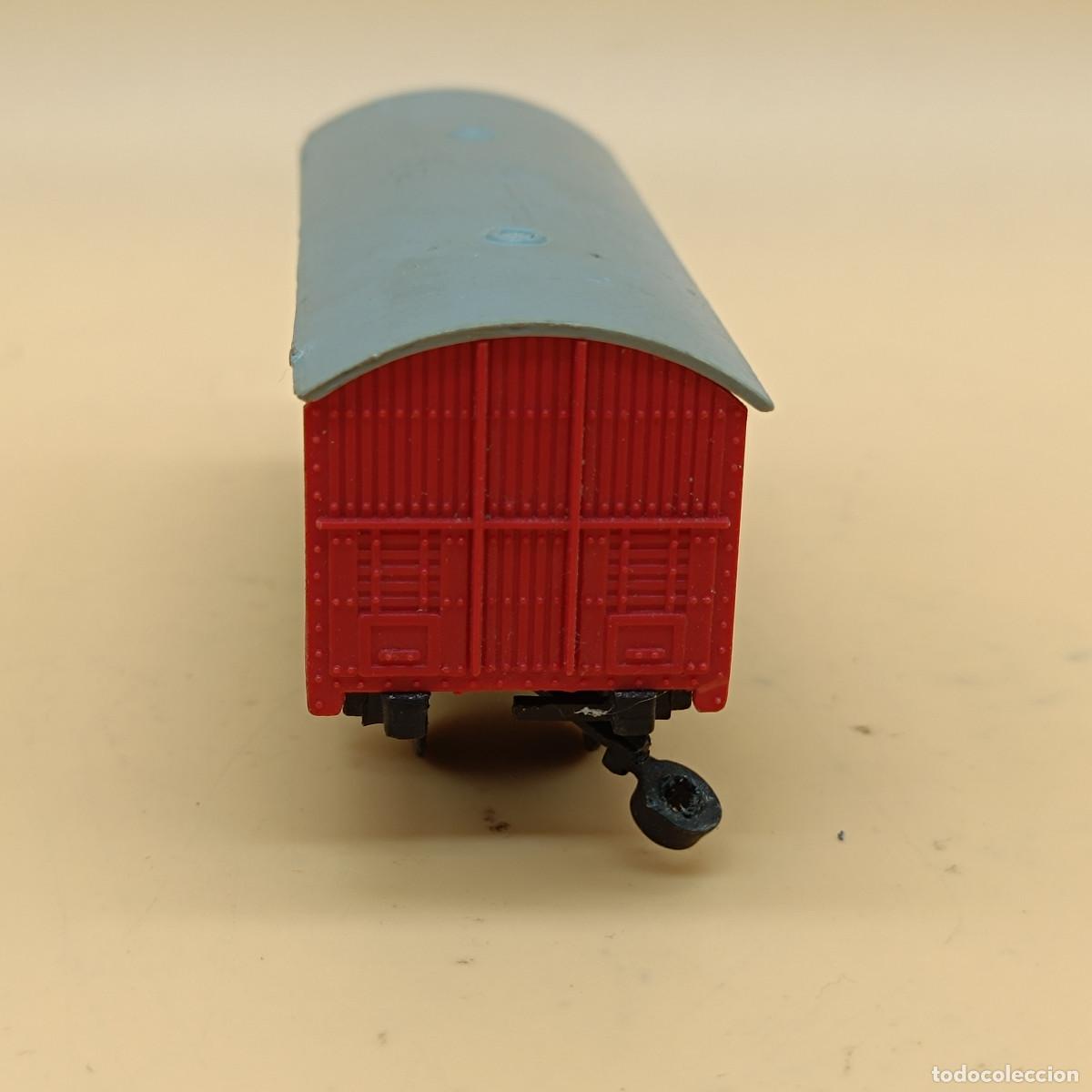 Trenes escala: VAGON DE TREN DE PLASTICO. DESCONOZCO MARCA Y MODELO. - Foto 4