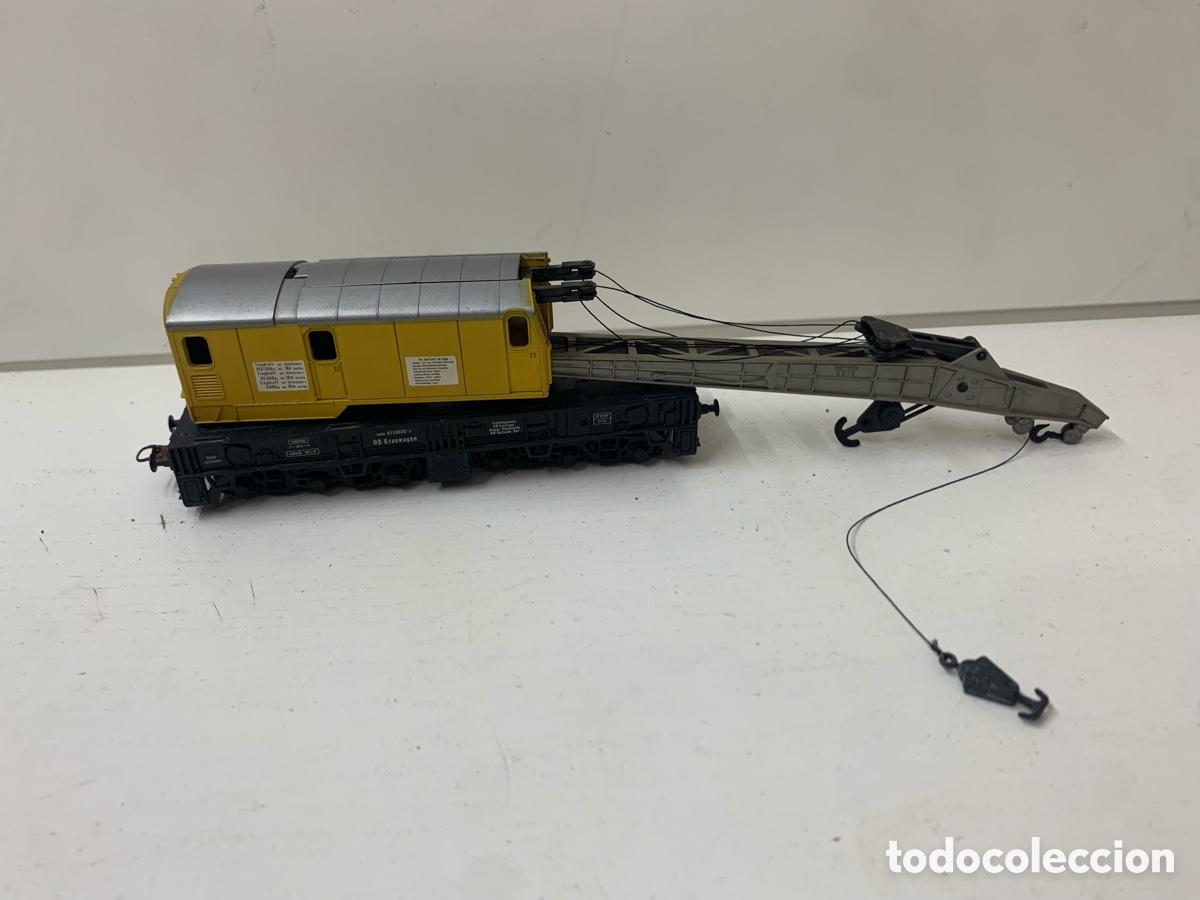 Trenes escala: Vagon grua de plastico made in AUSTRIA - Foto 1
