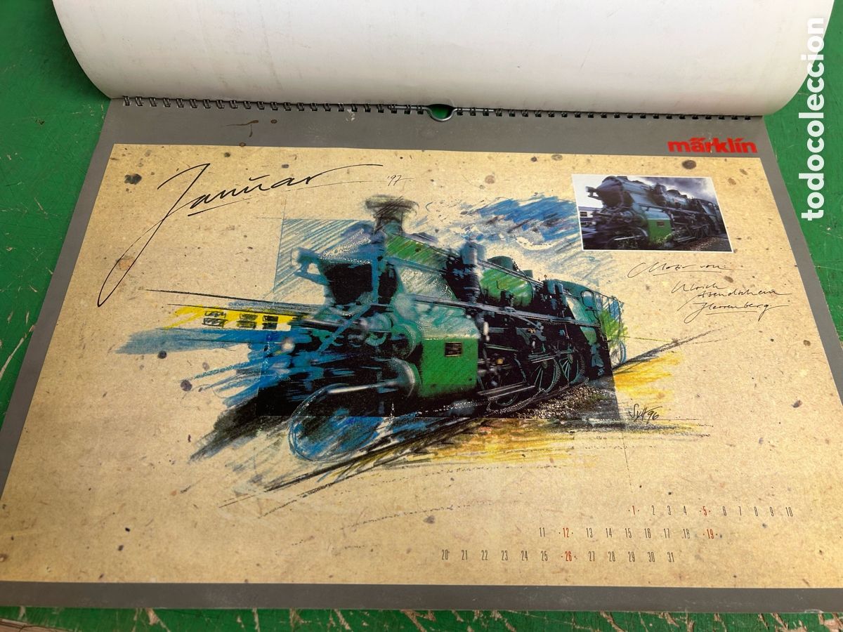 Trenes escala: CALENDARIO MARKLIN A&Ntilde;O 1997 - Foto 3