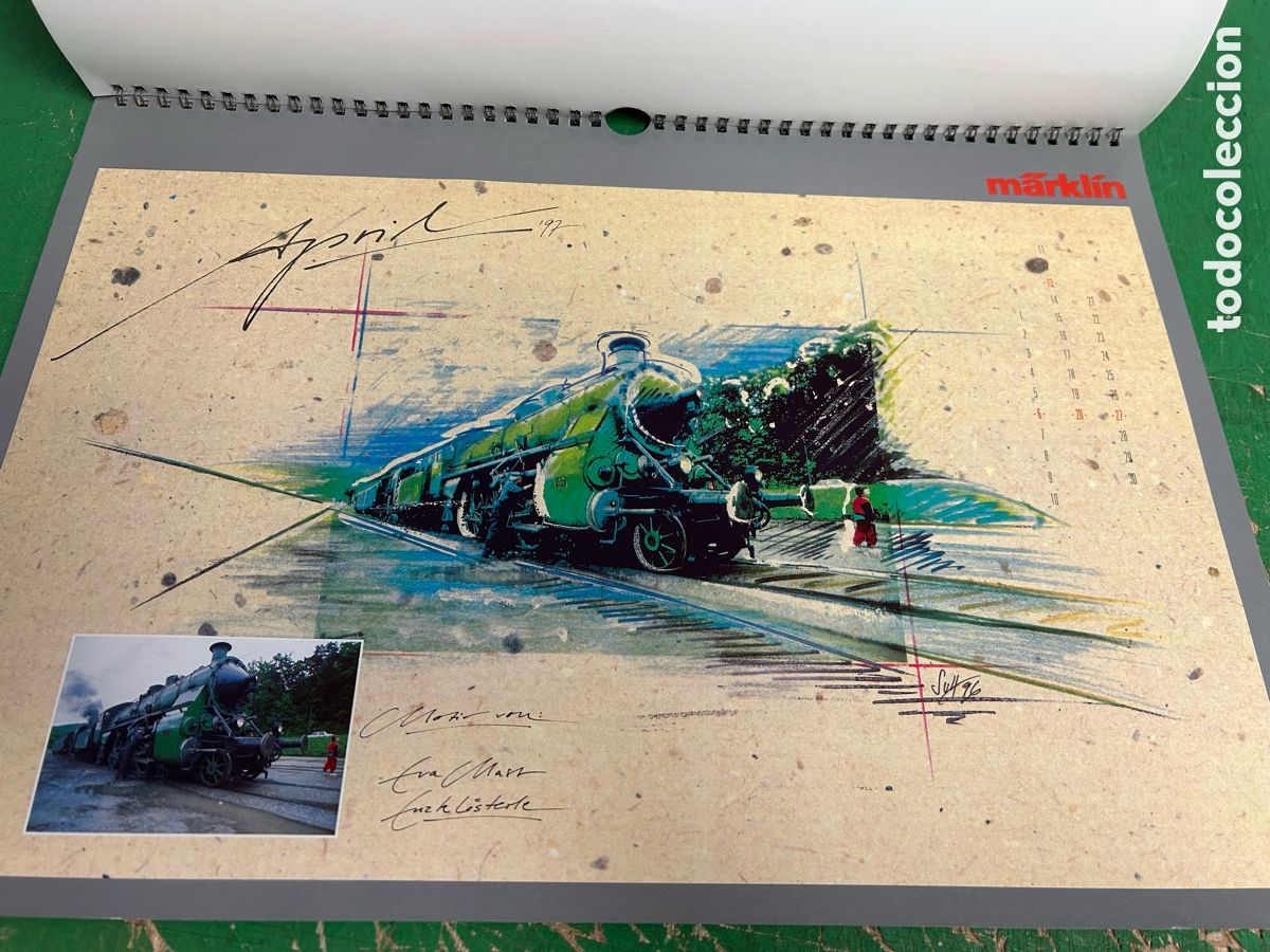 Trenes escala: CALENDARIO MARKLIN A&Ntilde;O 1997 - Foto 6
