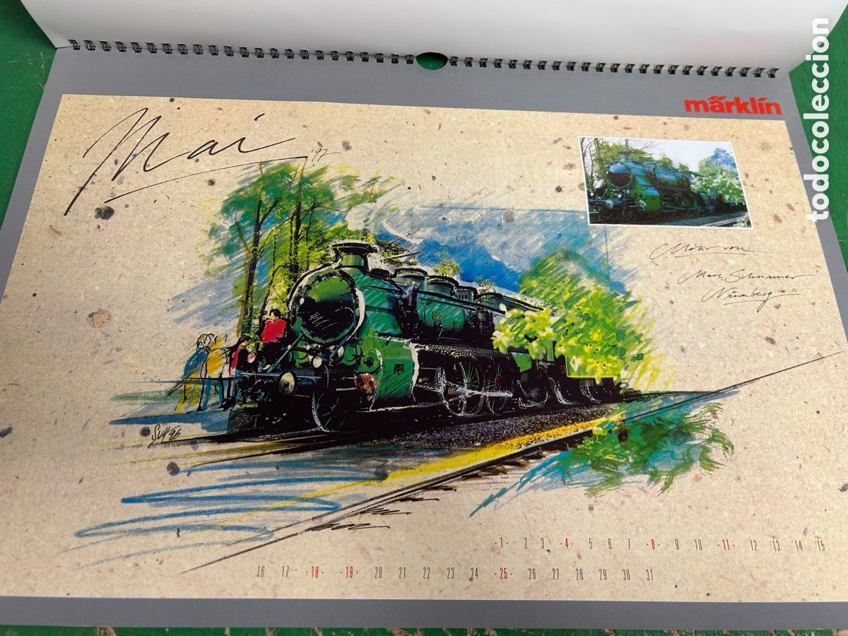 Trenes escala: CALENDARIO MARKLIN A&Ntilde;O 1997 - Foto 7