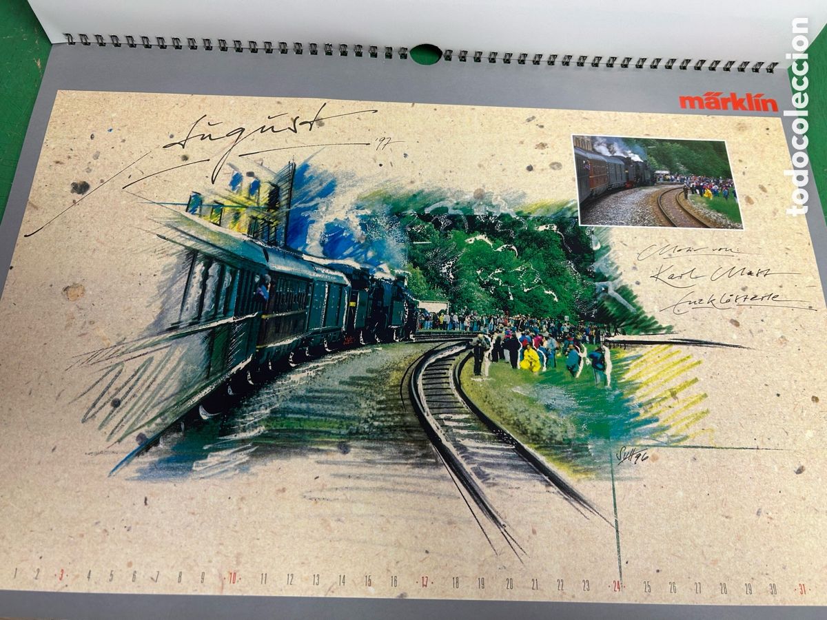 Trenes escala: CALENDARIO MARKLIN A&Ntilde;O 1997 - Foto 9