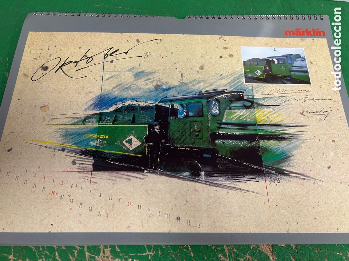 Trenes escala: CALENDARIO MARKLIN A&Ntilde;O 1997 - Foto 10