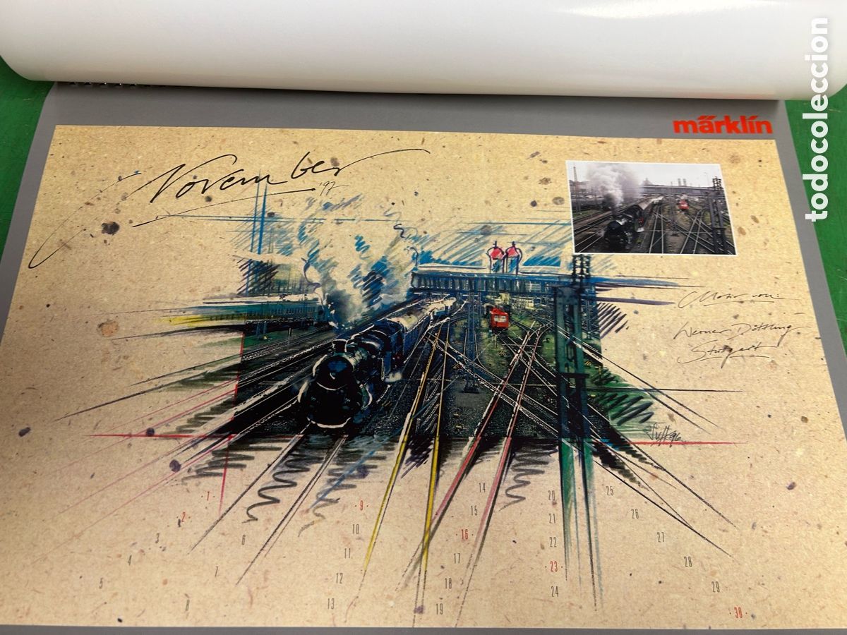 Trenes escala: CALENDARIO MARKLIN A&Ntilde;O 1997 - Foto 11